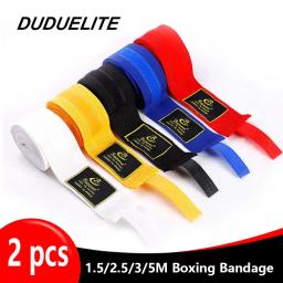 Alça esportiva de boxe de algodão, Sanda Kick, luvas de mão MMA, bandagem, 2 rolos, 1,5 m, 2 m, 3 m, 5 m - Image 1