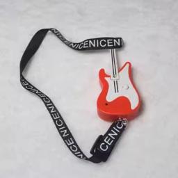 Guitarra Elétrica Miniatura Multicolor para Boneca, Instrumentos Musicais, Modelo de Cena, Adereços Fotográficos, Mini Acessórios, Presente, 15 cm, 20cm - Image 2