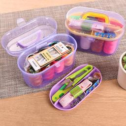 Kit De Costura Conjunto De Caixa De Armazenamento, Agulhas De Armazenamento De Bordados, Pinos De Rosca Dedal para Vestuário DIY - Image 2