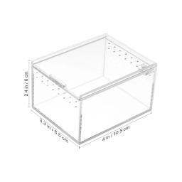 Acrílico Rastejando Pet Box Terrário para Répteis, Canil, Lagarto, Tartaruga, Aquários, Climbing Feeding Container - Image 6