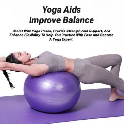 Pvc 45cm-95cm yoga pilates macio grande bola ginásio para treino de fitness bolas de exercício engrossado à prova de explosão equipamentos domésticos equilíbrio - Image 3