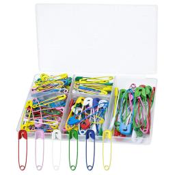 Assorted Size Pins de segurança coloridos, pinos para artesanato, costura, fazer jóias, casa, uso de escritório, 28mm, 32mm, 38mm, 45mm, 130 pcs - Image 4