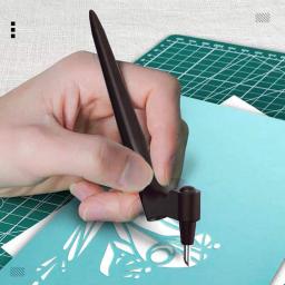 1pc artesanato ferramentas de corte de aço inoxidável precisão arte faca cortador arte ferramenta de corte para artesanato papel estêncil arte criação - Image 1