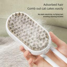 Pet escova a vapor com spray fumegante para cães e gatos, depilação, grooming suprimentos acessórios, 3 em 1 - Image 5