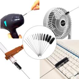 Escova De Limpeza De Aço Inoxidável, Secador De Ventilação Limpador, Tubo De Erva Daninha, Garrafa De Alimentação De Vidro, Suprimentos De Limpeza - Image 5