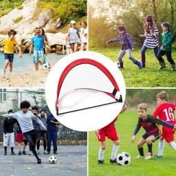 Rede dobrável do objetivo do futebol para crianças, rede do treinamento exterior, brinquedo interativo, objetivo do futebol para a criança, 1Pc - Image 5