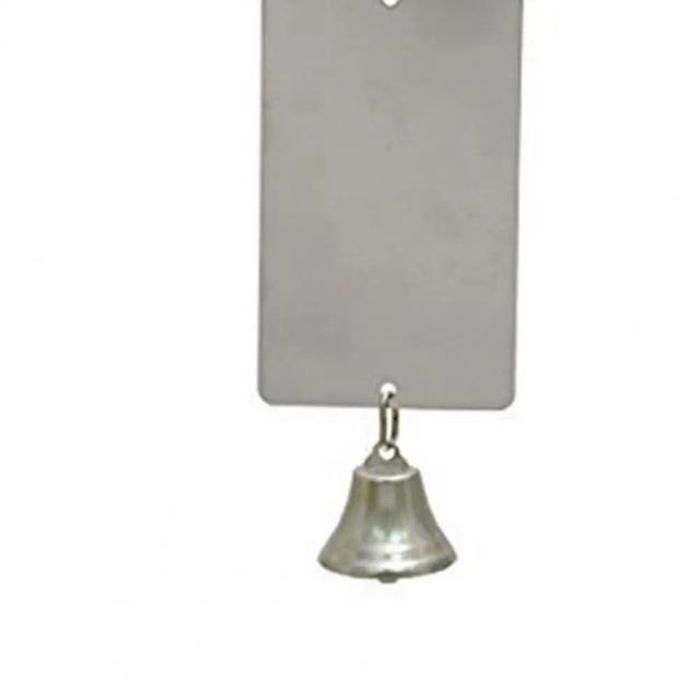 Espelho Decorativo para Gaiola de Papagaio com Brinquedo e Sino para Animais de Estimação