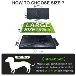 Almofadas de Treinamento de Grama Artificial com Pee Baffle, Alternativa Reutilizável para Cachorro, Caixa De Litter De Cão Portátil, Potty, 2 Pcs - Image 6
