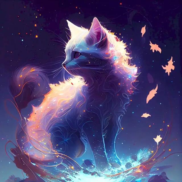 Pintura por Número Gato Fantasia: Arte em Tela DIY para Decoração e Presentes