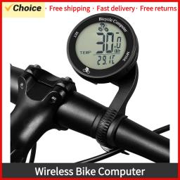 Multifuncional sem fio bicicleta computador, bicicleta impermeável odômetro, tela LCD, ciclismo velocímetro, mountain bike, medidor de velocidade - Image 1