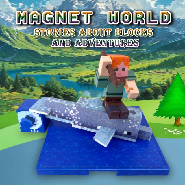 Blocos Magnéticos de Construção Animais e Personagens DIY Brinquedos Educativos STEM para Crianças