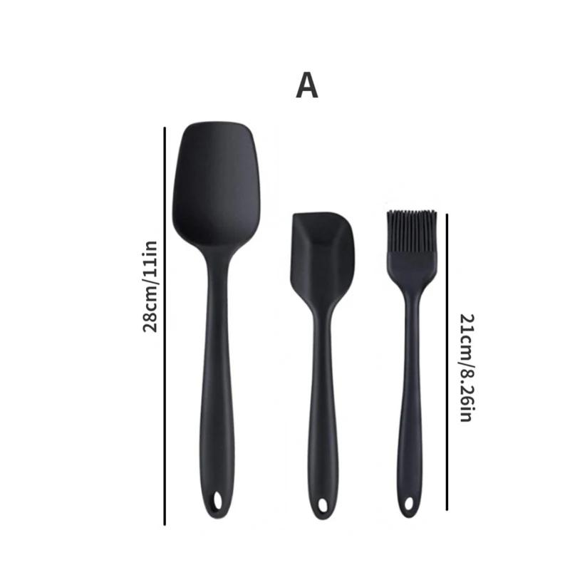 Conjunto de espátula de silicone antiaderente, resistente ao calor, ferramenta Premium de cozimento de cozinha, torneiras, espátulas essenciais para cozinhar e misturar - Image 1