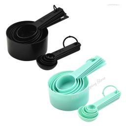 Colher De Medição De Plástico Copo de medição Ferramenta de cozimento Colher De Pó De Bolo DIY, 10 Pcs de Conjunto de Escala - Image 1