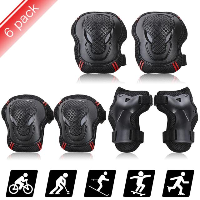 STAWIN Conjunto de Equipamentos de Proteção para Ciclismo e Patinação - 6 Peças