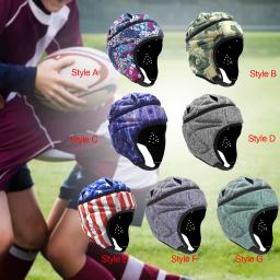 Capacete de Rugby Respirável Anti-Colisão para Crianças, Equipamento de Proteção, Chapelaria para Futebol, Crianças Jogando, Lançador, Treinamento, Juventude - Image 2