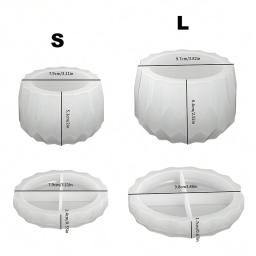 Moldes de Plantador de Silicone em Diamante Vasos e Pires de Concreto DIY Artesanato Artesanal para Decoração de Jardim Doméstico 1 Conjunto - Image 2