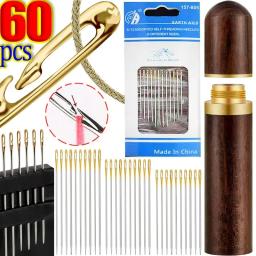 Agulhas De Costura De Buraco Grande Cego Idoso, Auto Rosqueamento Pinos Set, Agulha De Bordado, Acessórios De Bordado, Consertando Roupas, Aplicar - Image 1
