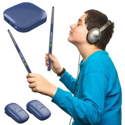 Bateria eletrônica virtual portátil, baquetas, pedais para iniciantes, crianças, adultos - Image 1