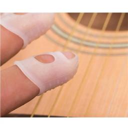 5 Pçs/set Silicone Finger Guards Protetores de Ponta Do Dedo Para Ukulele Guitarra Instrumento Musical Guitarra S M L Transparente Atacado - Image 6