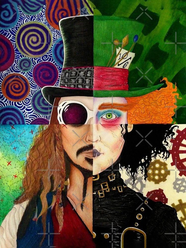 Kits De Pintura De Mosaico para Decoração De Casa, 5D Arte, DIY Johnny Depp, Gótico Capitão Jack Sparrow Filme, Star Photo, Ponto Da Cruz, Diamante Completo - Image 1
