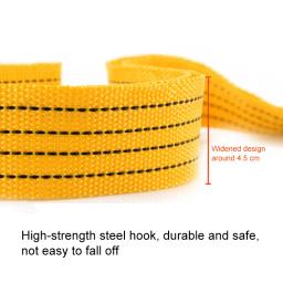 Corda de reboque para carro, 500cm, 850 ton, cabo de tração resistente com ganchos, alça de reboque de nylon de alta resistência, acessórios de ferramentas para carro - Image 3
