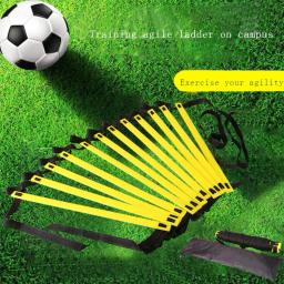 Escada de agilidade esportiva, alça de nylon ajustável, escada de salto, velocidade, fitness, coordenação corporal, ferramenta de treinamento de aquecimento - Image 4