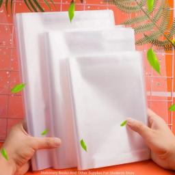 Tampa protetora impermeável plástica transparente, capa do livro didático do estudante, proteção do livro escolar, A4, 22K, 16K - Image 3