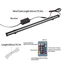 LED Aquarium Light para Fish Tank, luz submersível, bolha de ar aquático, lâmpada de oxigênio, frete grátis, 12-46cm, 5050 RGB, EU, EU Plug - Image 4