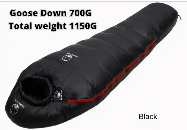 Saco de Dormir Ultraleve Pole Goose Down para Trekking e Camping no Inverno