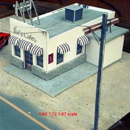 Modelo miniatura para montagem de construção, materiais de papel, Kits artesanais de diorama, 1 conjunto, escala 1:87, 64, 72, 100 - Image 4