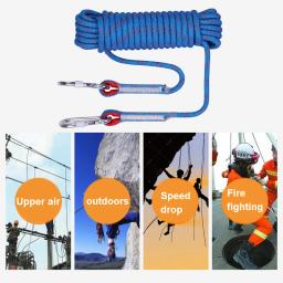 Corda de emergência de escalada ao ar livre, corda Rapelling estática, resgate de incêndio, escape de segurança, 10mm, 10m, 20m - Image 4