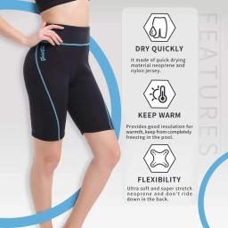 Shorts de mergulho de neoprene para mulheres, manter aquecido, adequado para surf aeróbico, natação esportes aquáticos frios, sauna suor, 2 mm - Image 3