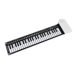 IRIN-Mão Roll Up Piano, Teclado de Silicone, Instrumento Musical para Educação, Órgão Eletrônico Dobrável, USB, MIDI, 49 Chaves - Image 4