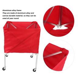 High Capacity Folding Ball Cart, Mobile, Treinador Portátil, Pick Up Ball Basket, Fit para Tênis, Futebol, Basquete, Voleibol, 4 Rodas - Image 2