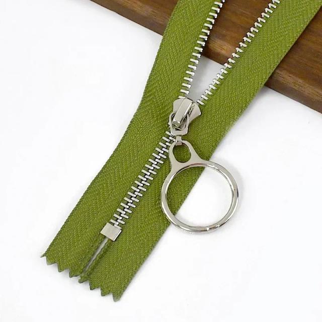 Zíperes de Metal para Roupas e Sacolas - Fechos Automáticos de Alta Qualidade em Vários Tamanhos (15 cm, 18 cm, 20 cm, 25 cm, 30 cm) com 3 Peças