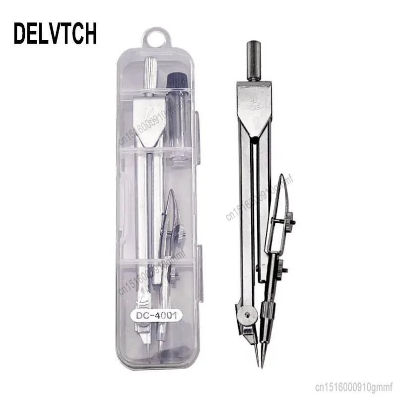 Conjunto de compasso de metal para desenho engenharia círculo design instrumento ferramenta escritório escola estudante desenho com caixa lápis chumbo - Image 1