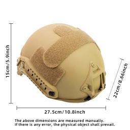 Capacete tático à prova de explosão ABS rápido, botão ajustável, suspensão, esportes ao ar livre, ventilador militar, engrenagem de campo CS - Image 3