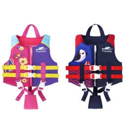 Jaqueta salva-vidas infantil de neoprene, colete flutuante, esportes aquáticos, praia, surf, natação, vela, rafting, jaqueta de segurança - Image 1