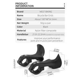 West bike-Punhos ultraleves do guiador para mountain bike, mtb, interior, design ergonómico, acessórios de ciclismo - Image 6