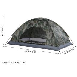 Tenda De Acampamento De Camada Única Ultraleve, revestimento Anti-UV, barraca De Caminhadas Portátil, barracas De Pesca De Praia Ao Ar Livre, 1 Pessoa, UPF 30 Mais - Image 1