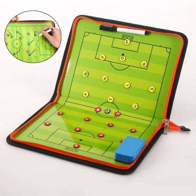 Árbitro Coaching Board Portátil e Dobrável com Caneta Apagável