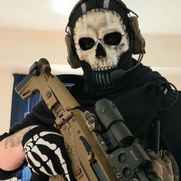 Nova máscara fantasma 2024 cod cosplay airsoft tático crânio máscara completa homem novidade acessórios assustadores - Image 1