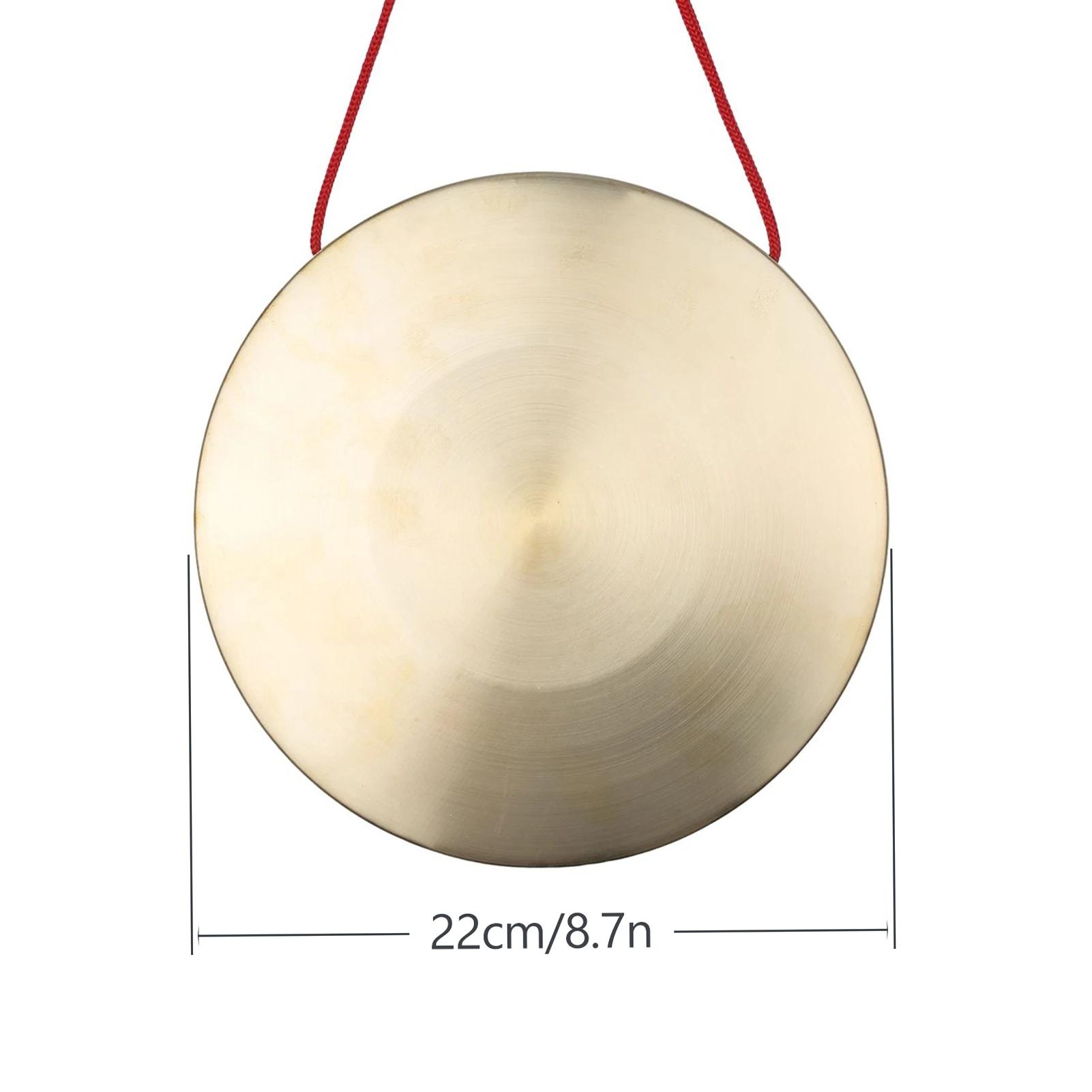 Pratos de tambor de mão em cobre, instrumento de percussão com martelo redondo, capela, ópera, 15cm, 22cm, 30cm - Image 1