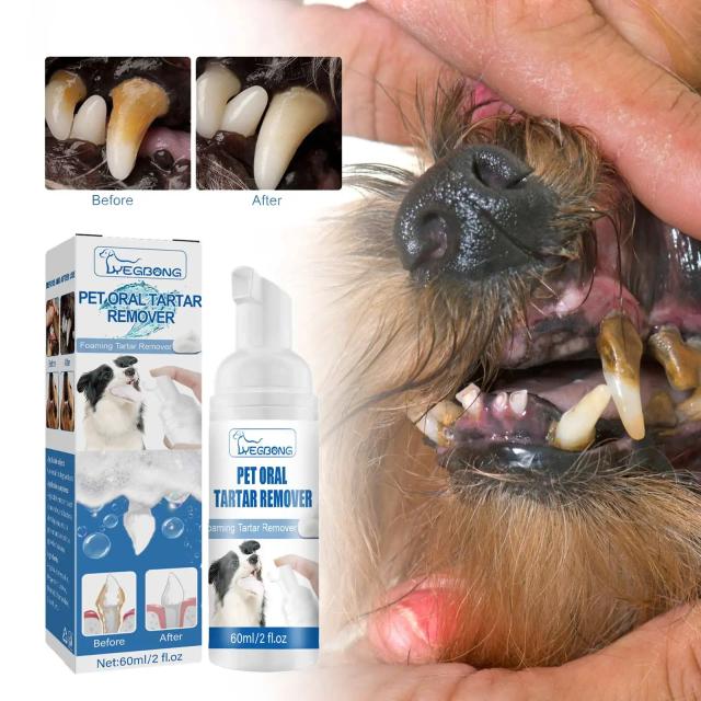 Spray Oral Dental para Gatos e Cães: Remove Sujeira, Placa e Mau Cheiro de Forma Segura e Eficaz