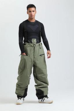 Gsou esporte ao ar livre montanha feminino calças de esqui inverno à prova dwaterproof água das mulheres dos homens macacão de snowboard suspender calças de neve calor-40 graus - Image 5