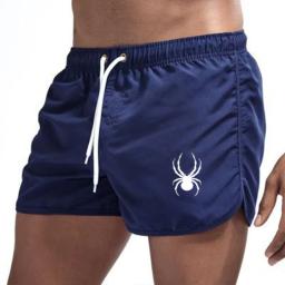 Calções de banho respiráveis masculinos calções de praia confortáveis fitness basquete esportes casuais shorts de verão - Image 5