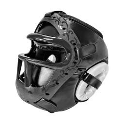 Crianças/adultos novo mma muay thai capacete de boxe com máscara taekwondo artes marciais sparring equipamento de treinamento protetor de cabeça - Image 1