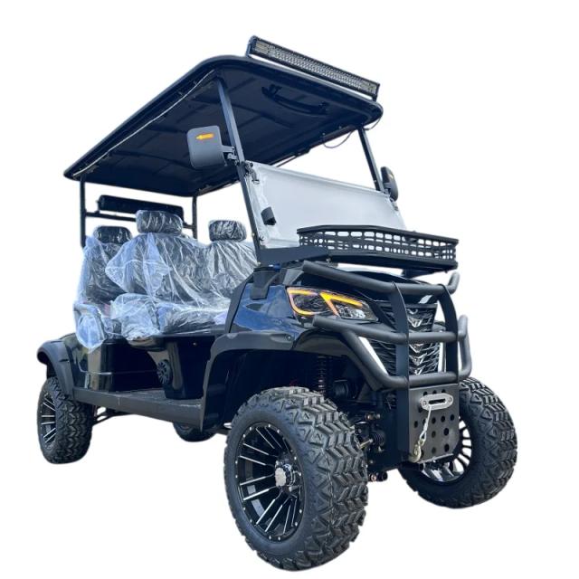 Carrinho de Golfe Elétrico 4WD 4 Lugares Bateria Lítio 72V 10KW