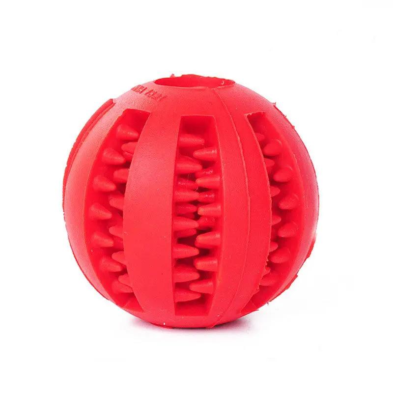 Bola resistente à mordida para cão e gato, brinquedo não tóxico para filhote de cachorro e gato, ração para animais, mastigar bola, acessórios alimentares - Image 1
