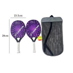 2 raquetes de tênis de praia antiderrapante resistente ao suor aperto grande superfície da raquete portátil leve raquete de tênis de praia para quintal - Image 6